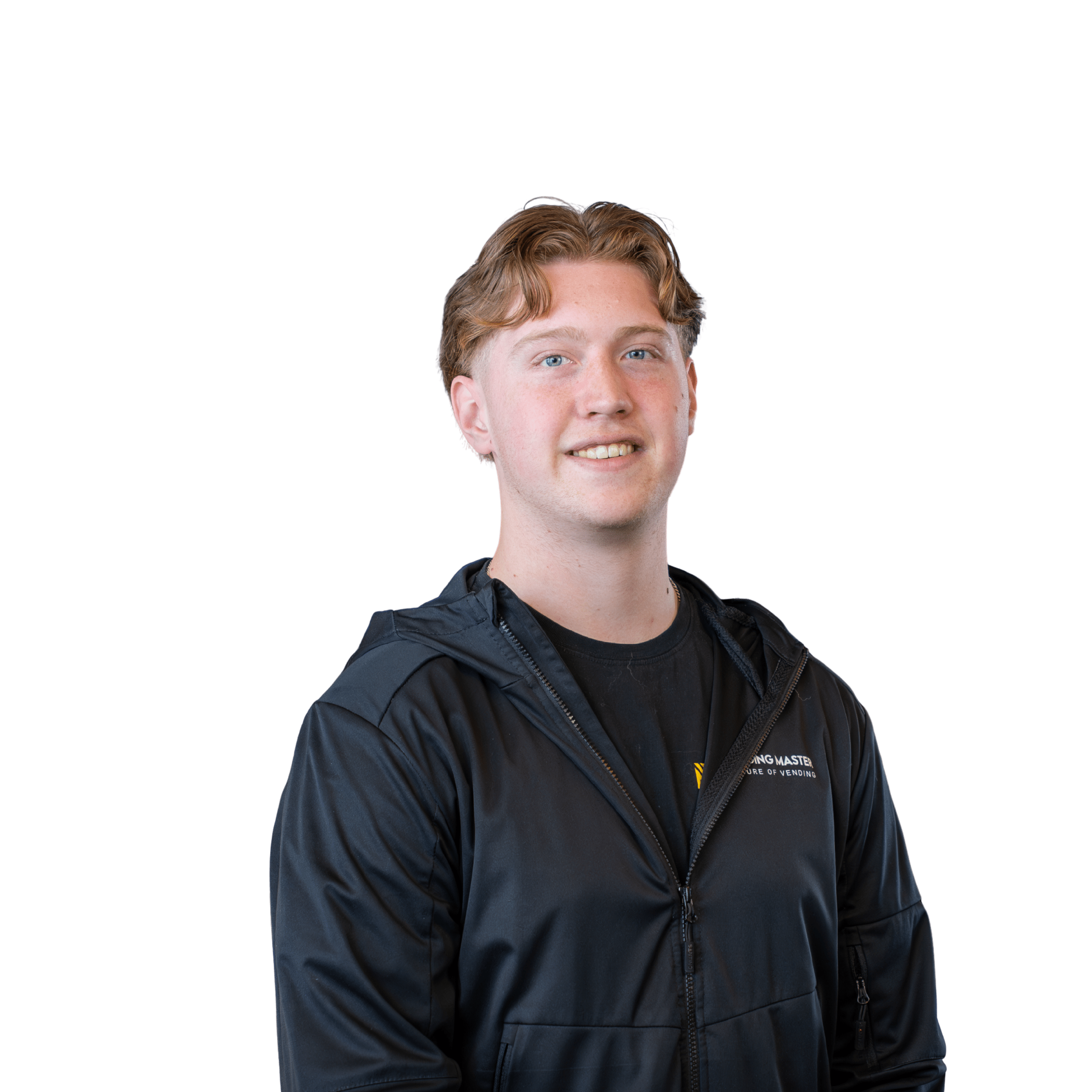 Calvin stagiair monteur bij Vending Master leert installatie en onderhoud van vending machines