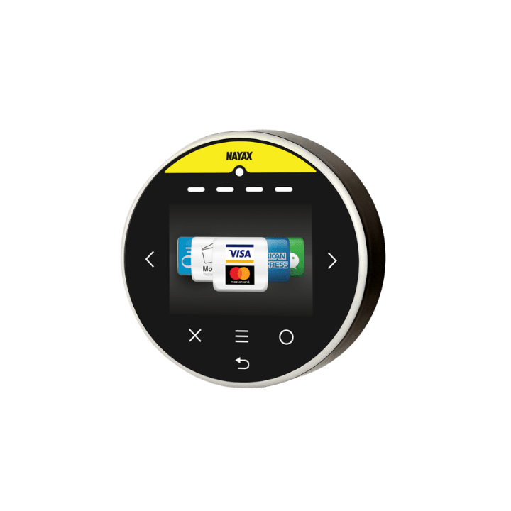 De Nayax Onyx is een betaalterminal voor vendingautomaten waarmee klanten eenvoudig contactloos en cashless kunnen betalen. Ideaal voor moderne vendingopstellingen waar gemak en snelheid centraal staan.