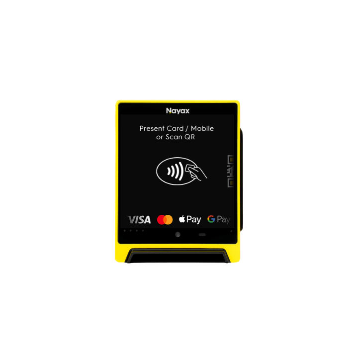 De Nayax VPOS Media 4 is een geavanceerde betaalterminal voor vendingautomaten met touchscreen en cashless betaalmogelijkheden. Ideaal voor locaties waar gebruiksgemak, interactie en moderne betaaloplossingen centraal staan.