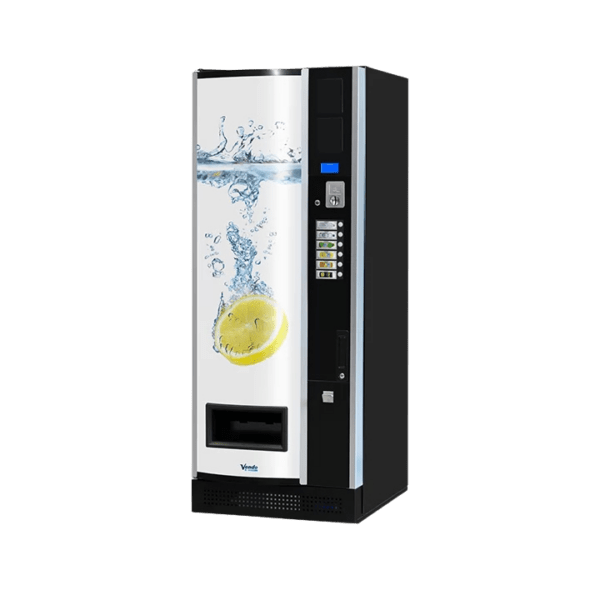 De Vendo B&C Design Narrowstack XS-C36 is een extra compacte drankautomaat voor blikjes en flessen met een efficiënte indeling. Ideaal voor kleine ruimtes waar een betrouwbare en overzichtelijke vendingoplossing nodig is.