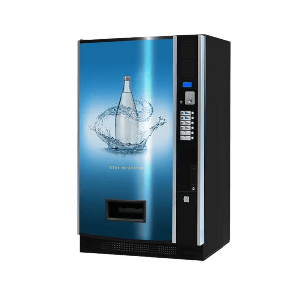 De Vendo B&C Design Superstack C26 is een drankautomaat met hoge capaciteit voor blikjes en flessen. Ideaal voor locaties met veel vraag waar een betrouwbaar en efficiënt assortiment belangrijk is.