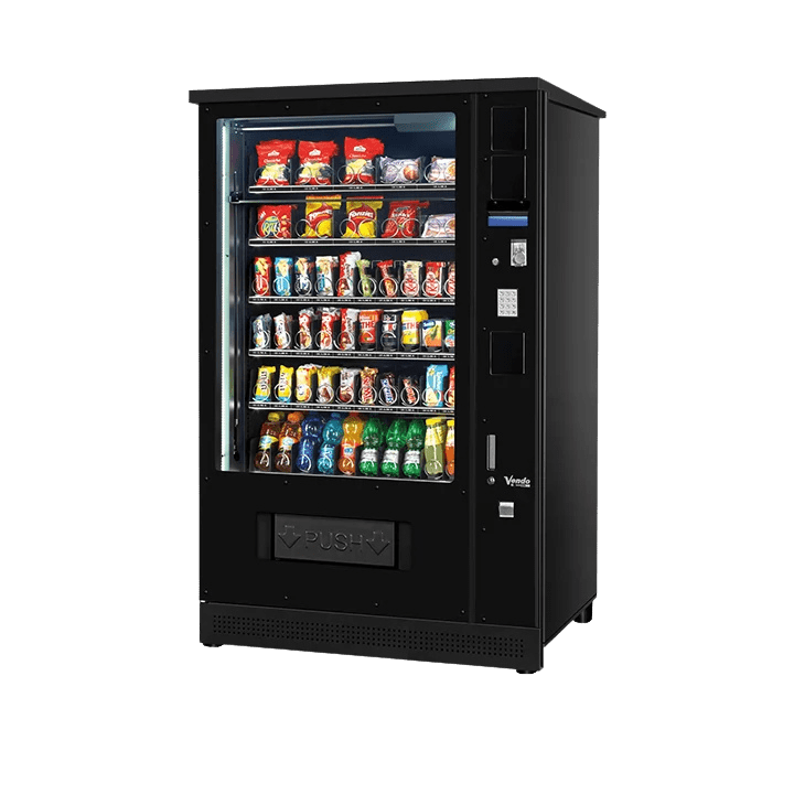 De Vendo G-Snack 10 Outdoor SMX OD is een snackautomaat voor buitenlocaties, geschikt voor snacks en non food producten. Dankzij de robuuste uitvoering en betrouwbare techniek ideaal voor intensief gebruik buiten.