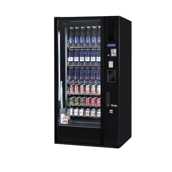 De Vendo G-Drink 6 DM6 is een betrouwbare drankautomaat voor blikjes en flessen met een efficiënte indeling. Ideaal voor locaties waar een compact en overzichtelijk drankassortiment gewenst is.