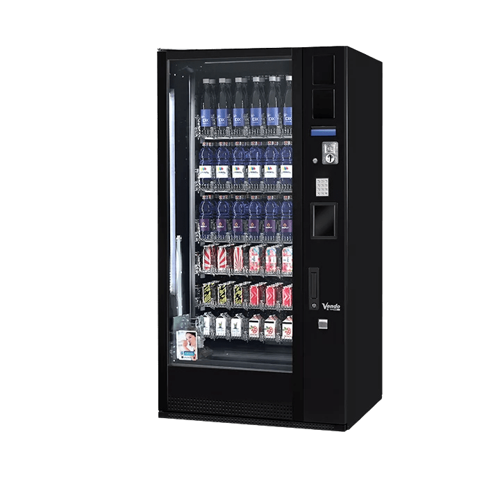 De Vendo G-Drink 6 DM6 is een betrouwbare drankautomaat voor blikjes en flessen met een efficiënte indeling. Ideaal voor locaties waar een compact en overzichtelijk drankassortiment gewenst is.