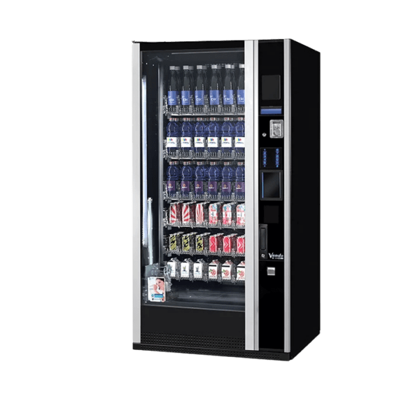 De Vendo G-Drink 6 Design DC6 is een moderne drankautomaat voor blikjes en flessen met een strak design. Ideaal voor locaties waar uitstraling en een betrouwbaar drankassortiment samenkomen.
