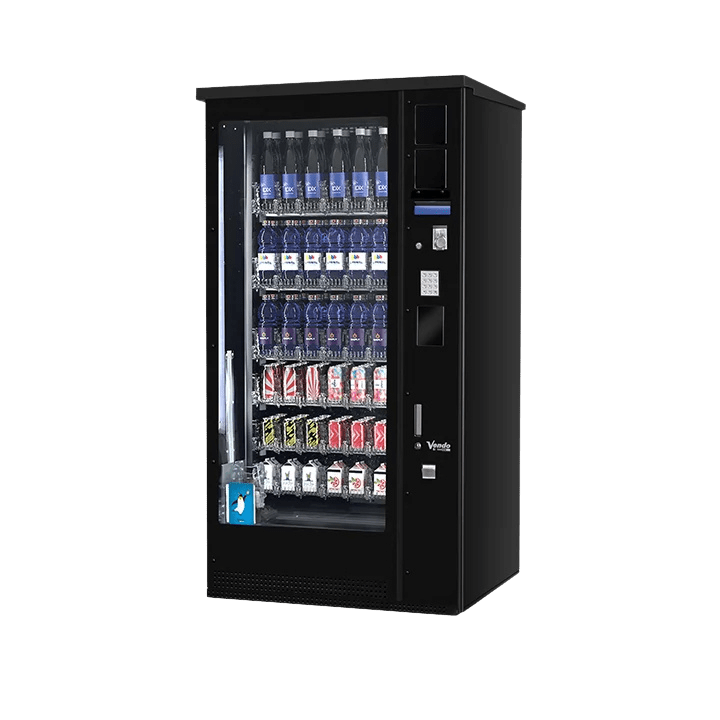 De Vendo G-Drink 6 Outdoor DM6 OD is een drankautomaat voor buitenlocaties, geschikt voor blikjes en flessen. Dankzij de robuuste uitvoering en betrouwbare koeling ideaal voor locaties waar een outdoor vendingoplossing nodig is.