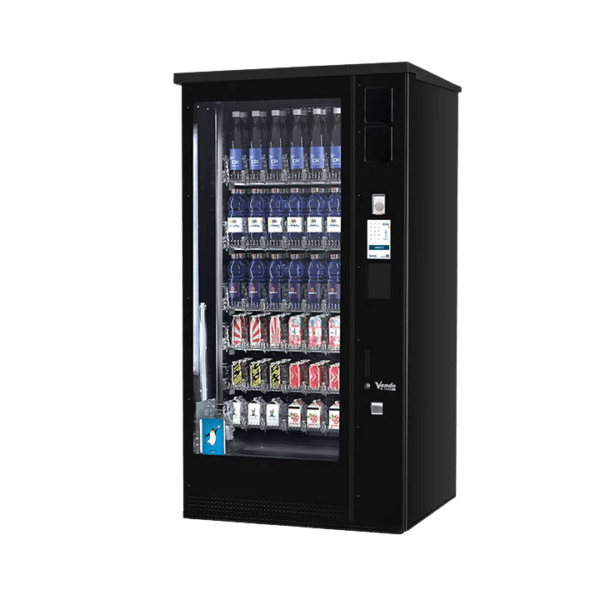 De Vendo G-Drink 6 Touch Outdoor DT6 OD is een drankautomaat met touchscreen voor buitenlocaties, geschikt voor blikjes en flessen. Dankzij de robuuste uitvoering en moderne interface ideaal voor locaties waar gebruiksgemak en uitstraling samenkomen.