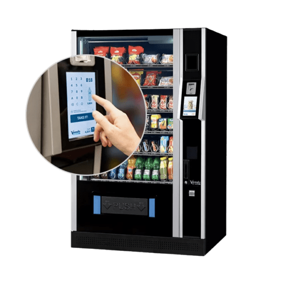 De Vendo G-Snack 10 Touch STX is een snackautomaat met touchscreen en hoge capaciteit, geschikt voor snacks en non food producten. Ideaal voor locaties waar gebruiksgemak, presentatie en een breed assortiment samenkomen.