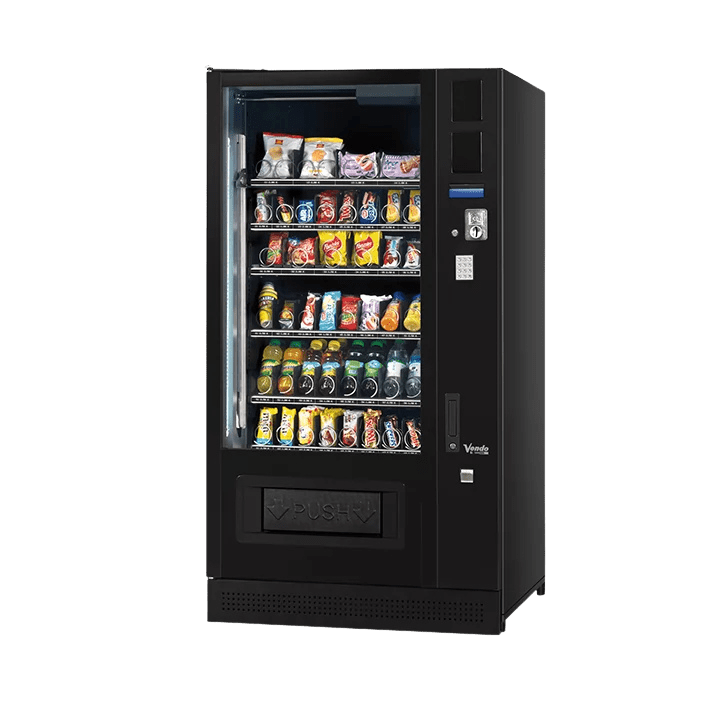 De Vendo G-Snack 8 SM8 is een snackautomaat met middelgrote capaciteit, geschikt voor snacks en non food producten. Ideaal voor locaties waar een breed assortiment gewenst is zonder extra ruimte in te nemen.