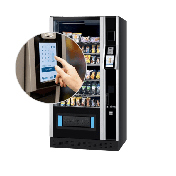 De Vendo G-Snack 8 Touch ST8 is een snackautomaat met touchscreen, geschikt voor snacks en non food producten. Ideaal voor locaties waar gebruiksgemak, presentatie en een middelgroot assortiment samenkomen.