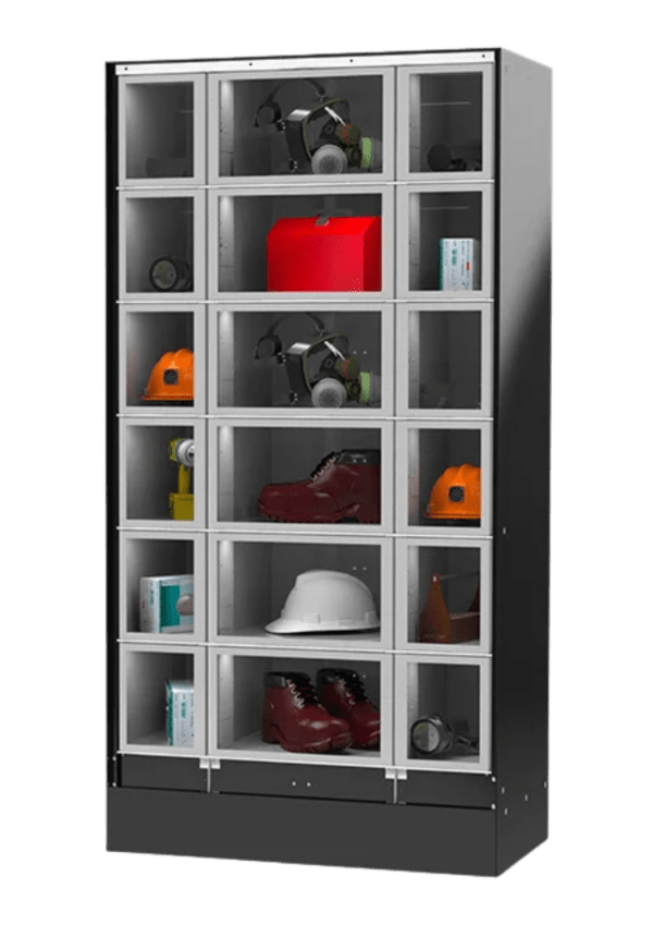 De Vendo Locker 18 Slave LCK 18 is een uitbreiding voor bestaande vendingopstellingen en biedt extra capaciteit voor pakketjes en non food producten. Ideaal te koppelen aan een master systeem voor een efficiënte en overzichtelijke uitgifte.