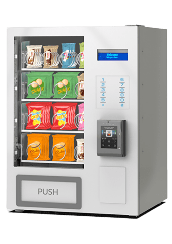 De SnackUNO Tabletop is een compacte snackautomaat in tafelmodel, geschikt voor snacks en kleine producten. Ideaal voor locaties waar weinig ruimte is maar toch een vendingoplossing gewenst is.