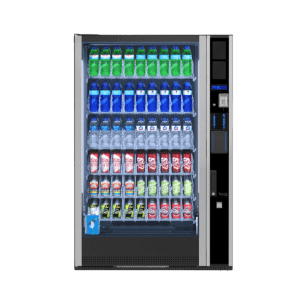 Extra informatie over de Vendo G Drink 9 Design DV9 De Vendo G Drink 9 Design DV9 is ontwikkeld voor locaties waar uitstraling en kwaliteit centraal staan. Deze automaat combineert een modern en tijdloos design met betrouwbare technologie, waardoor hij perfect past in professionele en representatieve omgevingen. Dankzij de glazen voorzijde en het strakke ontwerp wordt de automaat een echte eyecatcher binnen iedere ruimte. Ideaal voor kantoren, hotels of andere locaties waar vending onderdeel is van de totale beleving. De automaat is uitgerust met een verlicht toetsenbord, waardoor het selecteren van producten eenvoudig blijft in zowel lichte als donkere omgevingen. Dit zorgt voor een gebruiksvriendelijke ervaring en stimuleert aankopen op elk moment van de dag. Met een capaciteit tot 504 blikjes of 360 flessen biedt deze automaat ruim voldoende mogelijkheden voor locaties met een hoge vraag naar gekoelde dranken. Daarnaast zorgt het verticale liftsysteem ervoor dat producten gecontroleerd en veilig worden uitgegeven, wat ook geschikt is voor glazen flessen zoals bier of sap. De geavanceerde koeltechniek zorgt ervoor dat dranken altijd op de juiste temperatuur blijven, wat essentieel is voor kwaliteit en klanttevredenheid. De DV9 is daarmee de perfecte combinatie van design, capaciteit en betrouwbaarheid. Een hoogwaardige drankautomaat die niet alleen verkoopt, maar ook bijdraagt aan de uitstraling van je locatie.