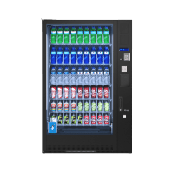 Extra informatie over de Vendo G Drink 9 Standard DM9 De Vendo G Drink 9 Standard DM9 bewijst dat een standaard automaat allesbehalve basic hoeft te zijn. Dit model combineert betrouwbaarheid, capaciteit en moderne technologie in één krachtige oplossing voor drankverkoop. Dankzij de geavanceerde koeltechniek van Vendo blijven dranken altijd perfect gekoeld, wat direct bijdraagt aan de verkoop. Het verticale liftsysteem zorgt ervoor dat producten gecontroleerd en veilig worden uitgegeven, wat ook geschikt is voor glazen flessen zoals bier of sap. Met een capaciteit tot 504 blikjes of 360 flessen is deze automaat ideaal voor locaties met een hoge doorloop. Denk aan kantoren, sportlocaties, scholen of andere plekken waar continu vraag is naar gekoelde dranken. De geïntegreerde LED verlichting zorgt ervoor dat producten altijd goed zichtbaar zijn, wat impulsaankopen stimuleert en de presentatie van je aanbod verbetert. De G Drink Standard serie biedt dezelfde betrouwbare prestaties als de duurdere lijnen, maar dan zonder extra designfeatures. Hierdoor is deze automaat een slimme keuze voor ondernemers die maximale efficiëntie en rendement zoeken. De DM9 is daarmee een sterke allround drankautomaat: betrouwbaar, ruim en perfect voor locaties waar capaciteit en prestaties centraal staan.