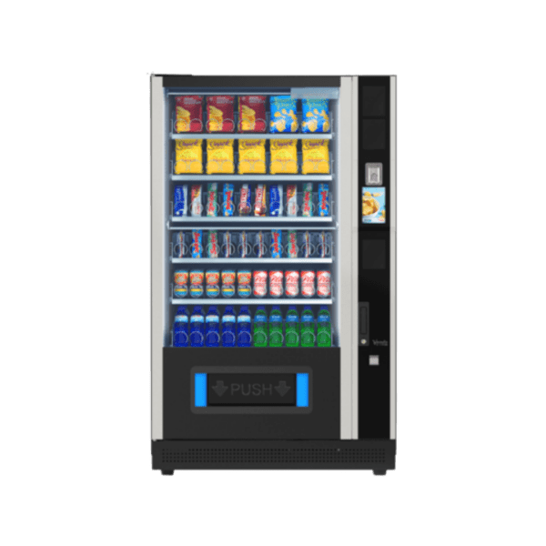 Extra informatie over de Vendo G Snack 10 Touch STX De Vendo G Snack 10 Touch STX is ontworpen voor locaties die nét dat beetje extra willen. Denk aan kantoren, hotels, sportlocaties of semi onbemande winkels waar gebruiksgemak en uitstraling belangrijk zijn. Wat deze automaat direct onderscheidt, is het geïntegreerde touchscreen. Dit zorgt niet alleen voor een moderne look, maar maakt het aankoopproces ook sneller en intuïtiever. Klanten kunnen eenvoudig meerdere producten tegelijk selecteren, wat zorgt voor een hogere besteding per aankoop. Met ruimte voor maximaal 70 selecties en de mogelijkheid om zowel snacks, gekoelde dranken als non-food producten aan te bieden, is deze automaat extreem veelzijdig. Hierdoor kun je jouw assortiment volledig afstemmen op de locatie en doelgroep. Van standaard vending tot een uitgebreid foodconcept. Daarnaast zorgt de betrouwbare koeltechniek van Vendo ervoor dat producten altijd op de juiste temperatuur blijven, ook bij intensief gebruik. Dankzij het brede temperatuurbereik is deze automaat ook geschikt voor verse producten zoals salades, maaltijden of broodjes. Door zijn formaat en uitstraling wordt de G Snack 10 Touch vaak ingezet als echte eyecatcher binnen een ruimte. Ideaal als je vending wilt inzetten als volwaardig verkoopkanaal, in plaats van alleen een extra service.