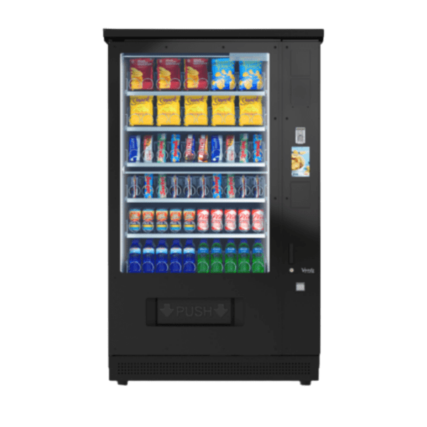 De Vendo G-Snack Touch 10 Outdoor STX OD is een snackautomaat met touchscreen voor buitenlocaties, geschikt voor snacks en non food producten. Dankzij de robuuste uitvoering en moderne interface ideaal voor intensief gebruik buiten.