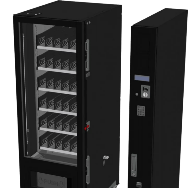 Extra informatie over de Vendo G Snack 6 Standard SM6 De Vendo G Snack 6 Standard SM6 is de meest compacte variant binnen de Standard snacklijn en daarmee perfect voor locaties waar ruimte beperkt is, maar waar je toch een volwaardige vendingoplossing wilt plaatsen. Ondanks het compacte formaat biedt deze automaat volop mogelijkheden. Met maximaal 42 selecties kun je een efficiënt en goed afgestemd assortiment samenstellen, passend bij jouw doelgroep en locatie. Dankzij het flexibele trayconfiguratiesysteem kun je eenvoudig variëren in productindeling en formaten. Hierdoor speel je snel in op veranderingen in vraag en optimaliseer je jouw aanbod. De Standard serie maakt gebruik van bewezen technologie en betrouwbare koeltechniek, vergelijkbaar met de duurdere modellen. Hierdoor profiteer je van stabiele prestaties en een lange levensduur, zonder extra kosten voor designfeatures. De geavanceerde koeltechniek zorgt ervoor dat producten altijd op de juiste temperatuur blijven, wat essentieel is voor kwaliteit en verkoop. Door het compacte formaat is de SM6 eenvoudig te plaatsen op uiteenlopende locaties zoals kantoren, sportclubs, wachtruimtes en kleinere bedrijfsruimtes. De SM6 is daarmee de ideale instap voor wie een betrouwbare, efficiënte en betaalbare vendingmachine zoekt.