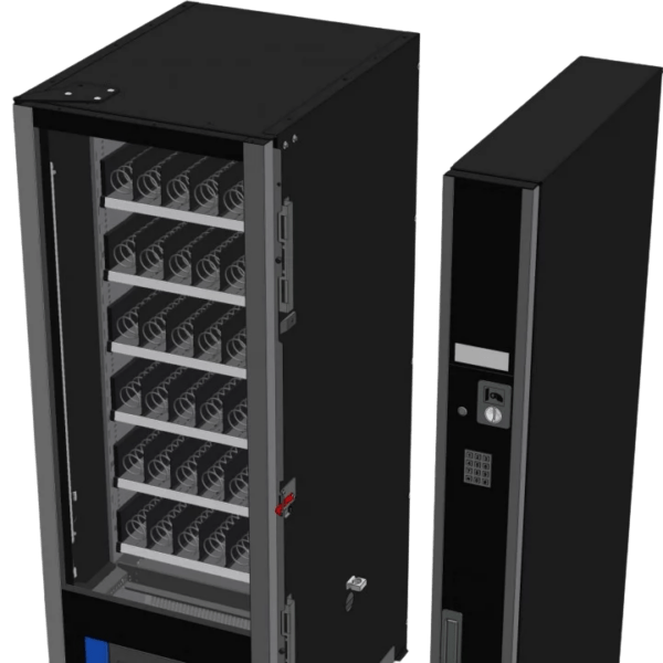 Extra informatie over de Vendo G Snack 6 Design SC6 De Vendo G Snack 6 Design SC6 is de meest compacte uitvoering binnen de Design serie en daarmee ideaal voor locaties waar ruimte een belangrijke rol speelt. Denk aan kantoren, wachtruimtes of andere professionele omgevingen waar je een nette en moderne uitstraling wilt behouden. Ondanks het compacte formaat biedt deze automaat volop mogelijkheden. Met maximaal 42 selecties kun je een gericht en efficiënt assortiment samenstellen dat perfect aansluit op jouw doelgroep. De Design serie staat bekend om zijn elegante uitstraling en hoogwaardige afwerking. Hierdoor wordt de automaat niet alleen een verkooppunt, maar ook een onderdeel van de totale beleving binnen de ruimte. Daarnaast is deze automaat voorzien van een splitfunctie, waardoor hij eenvoudiger te plaatsen is op locaties met smalle doorgangen. Dit maakt hem extra praktisch bij installatie. De flexibele indeling maakt het mogelijk om verschillende productformaten te plaatsen, van snacks en dranken tot andere producten. Hierdoor kun je eenvoudig inspelen op de wensen van jouw klanten. De betrouwbare koeltechniek zorgt ervoor dat producten altijd op de juiste temperatuur blijven, wat essentieel is voor kwaliteit en verkoop. De SC6 is daarmee de ideale keuze voor wie een compacte, stijlvolle en betrouwbare vendingmachine zoekt met voldoende flexibiliteit voor dagelijks gebruik.