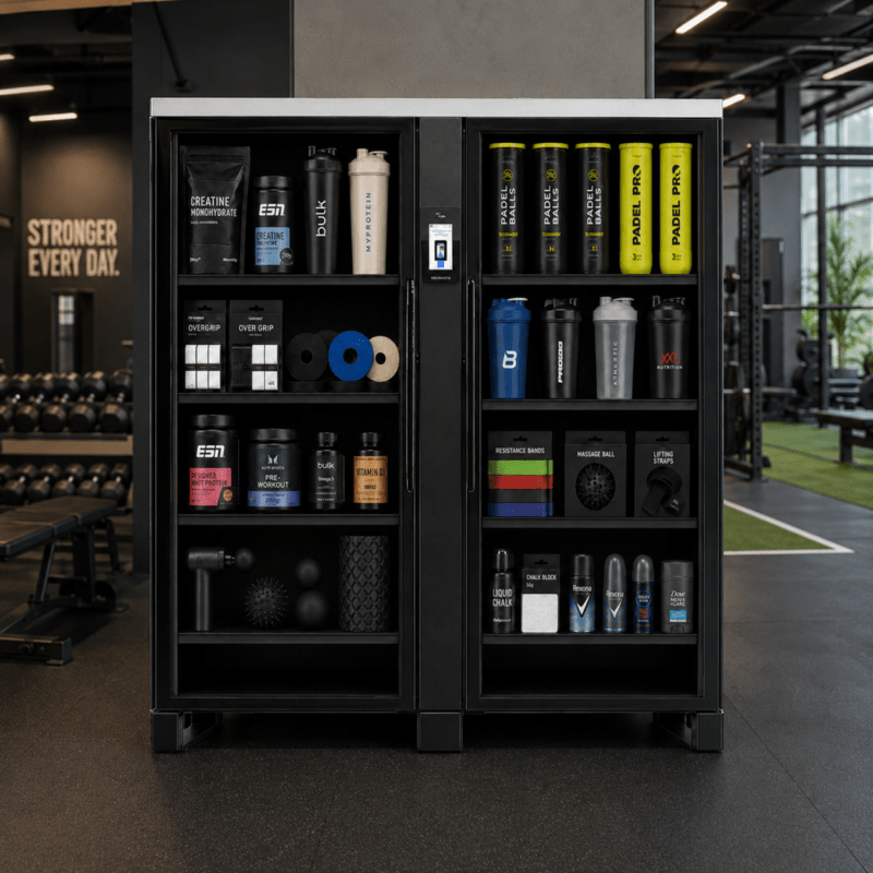 Pico Stockwell, Smart vending automaat met non-food artikelen op een sportlocatie
