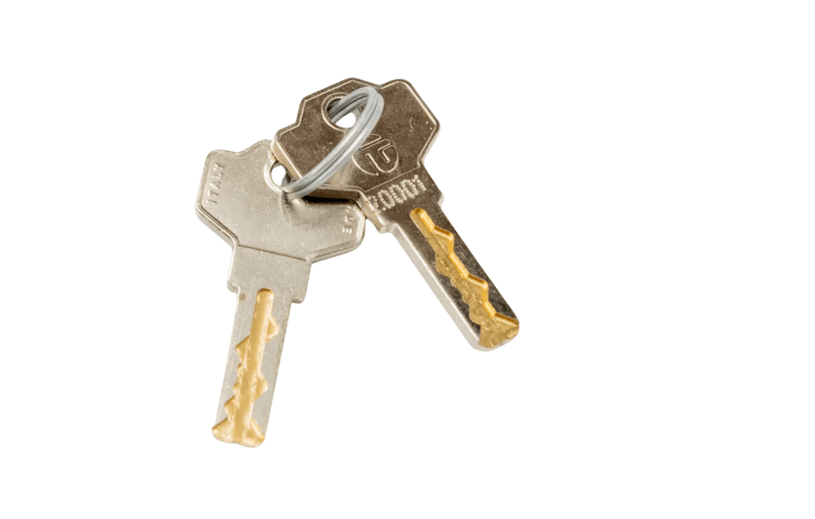 Sleutel 20001 los voor Vendo vendingmachines, geschikt als vervangende sleutel voor gereviseerde Vendo G snack en GSF automaten en voor het veilig openen en afsluiten van de automaat tijdens bijvullen, onderhoud en dagelijks beheer.