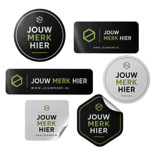 Vendingmachine met gepersonaliseerde sticker op de voorkant, ideaal voor klanten die hun eigen logo of branding op de automaat willen toevoegen als extra optie.
