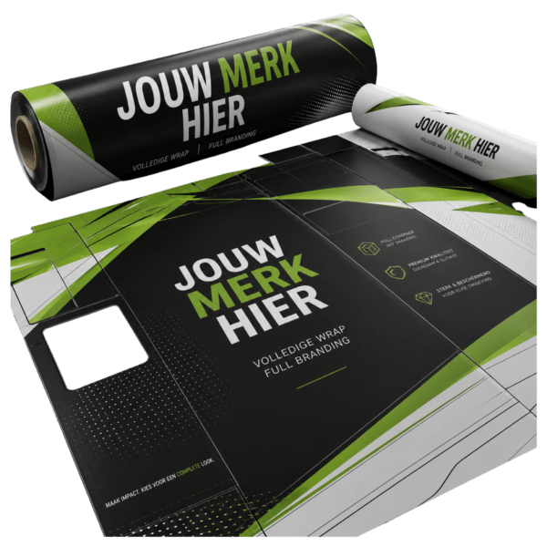 Vendingmachine met professionele, zelf te personaliseren wrapping in eigen huisstijl, ideaal om de automaat te voorzien van een eigen logo, kleuren of merkuitstraling.