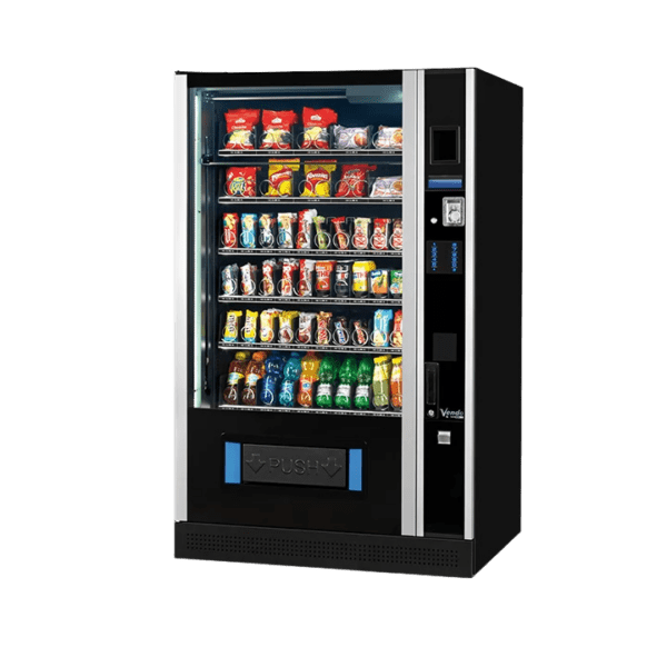 De Vendo G-Snack 10 Design SDX is een moderne snackautomaat met hoge capaciteit, geschikt voor snacks en non food producten. Ideaal voor locaties waar uitstraling en een breed assortiment samenkomen.