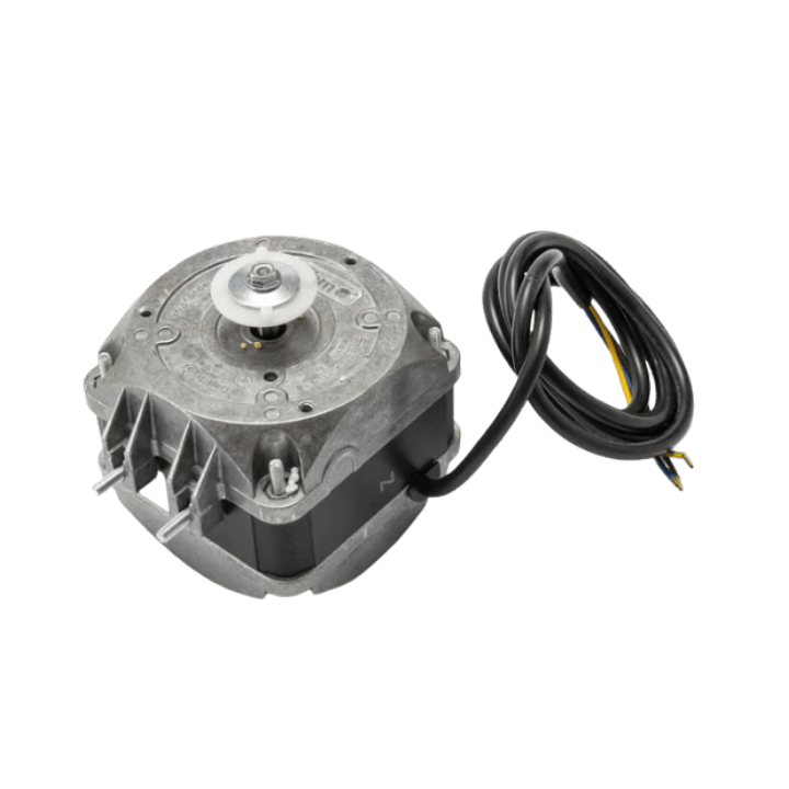 Ventilator motor 16W Vendo voor gekoelde Vendo vendingmachines, geschikt als vervangende ventilator voor het circuleren van lucht in het koelsysteem en voor het behouden van een stabiele temperatuur van blikjes, flesjes en andere gekoelde producten.