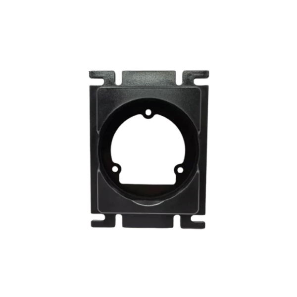 Nayax Onyx inbouw beugel voor vendingmachines, verkoopautomaten en koffieautomaten, geschikt als montageframe om de ronde Nayax Onyx betaalterminal stevig, netjes en professioneel in te bouwen bij compacte of afwijkende montageruimtes.