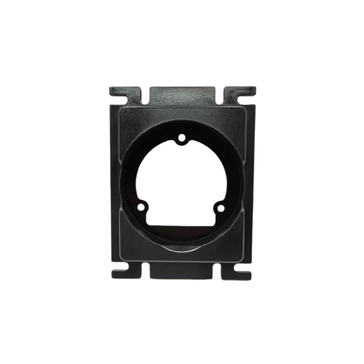 Nayax Onyx inbouw beugel voor vendingmachines, verkoopautomaten en koffieautomaten, geschikt als montageframe om de ronde Nayax Onyx betaalterminal stevig, netjes en professioneel in te bouwen bij compacte of afwijkende montageruimtes.