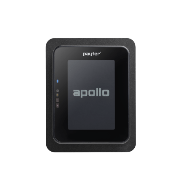 Payter Apollo betaalterminal voor smart vending, selfservice toepassingen en onbemande verkooppunten met touchscreen en pincode invoer.